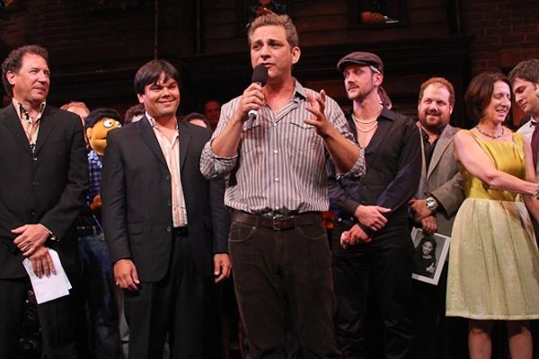 Kevin McCollum, Robert Lopez, Jeff Marx, Jason Moore, Jeff Whitty Photo