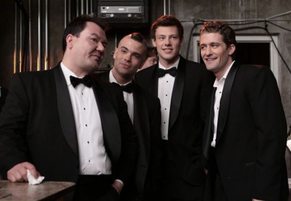 Patrick Gallagher, Mark Salling, Cory Monteith and Matthew Morrison Photo