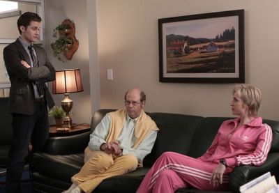 Matthew Morrison, Stephen Tobolowsky and Jane Lynch Photo