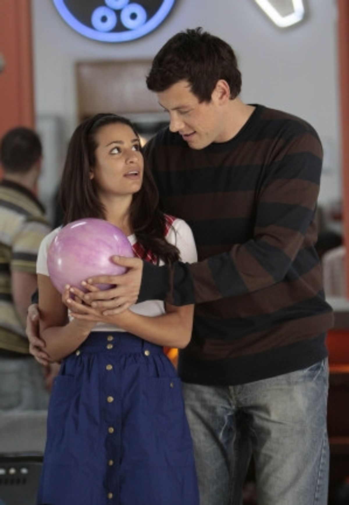 Lea Michele and Cory Monteith at 