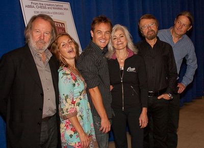 Benny Andersson, Helen Sjoholm, Kevin Odekirk, Louise Pitre, Bjorn Ulvaeus, and Lars  Photo