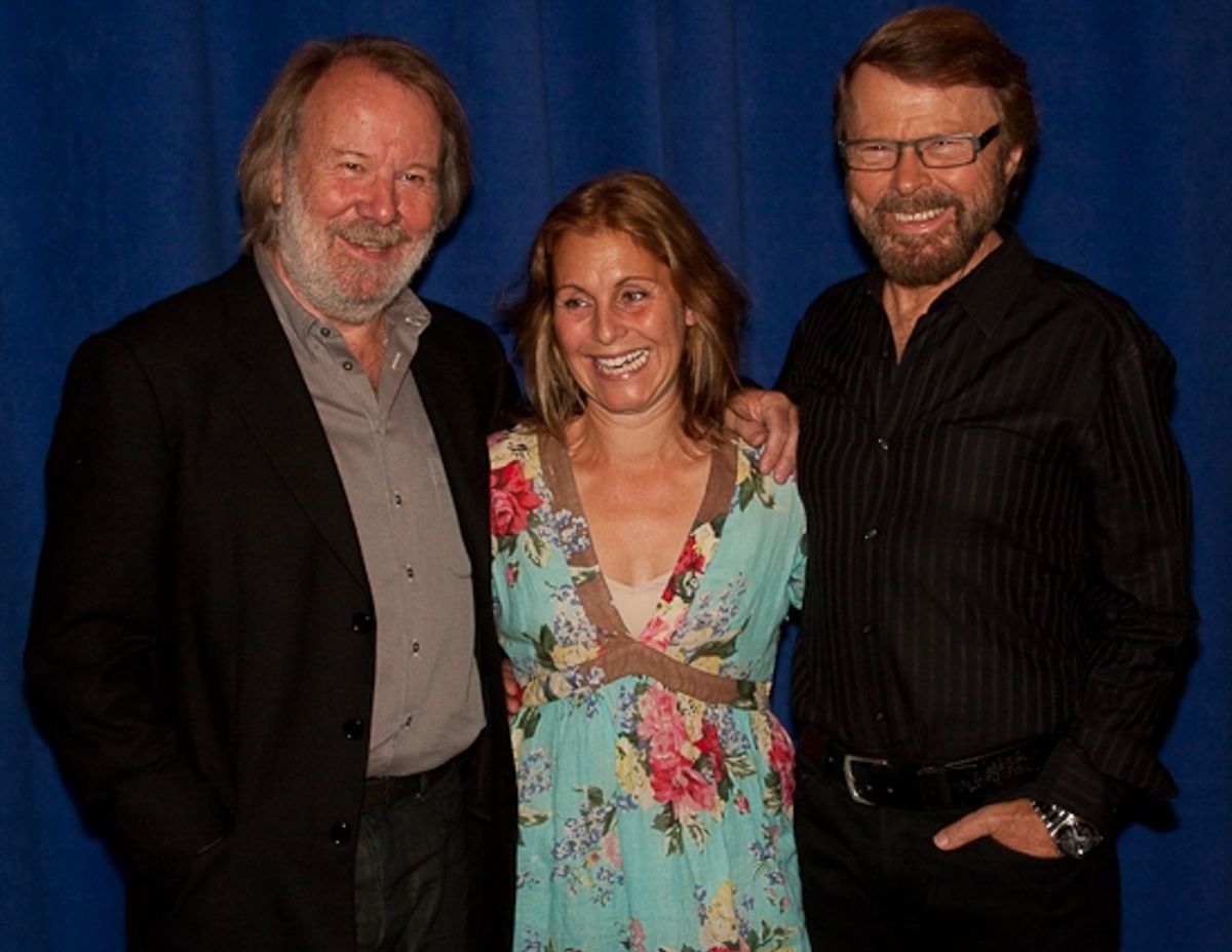 Benny Andersson, Helen Sjoholm, and Bjorn Ulvaeus at 