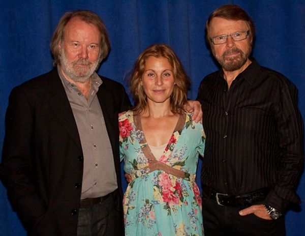 Benny Andersson, Helen Sjoholm, and Bjorn Ulvaeus Photo