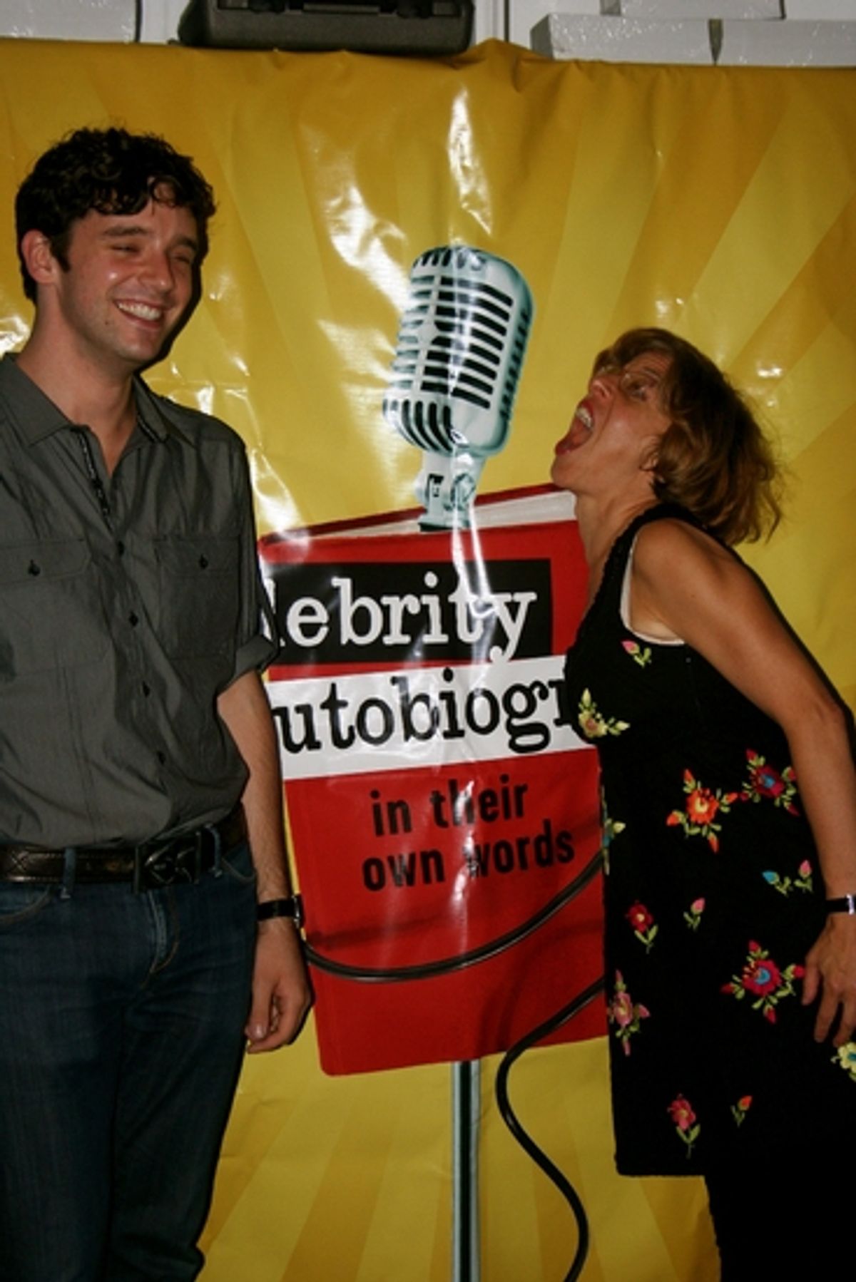 Michael Urie and Jackie Hoffman at 