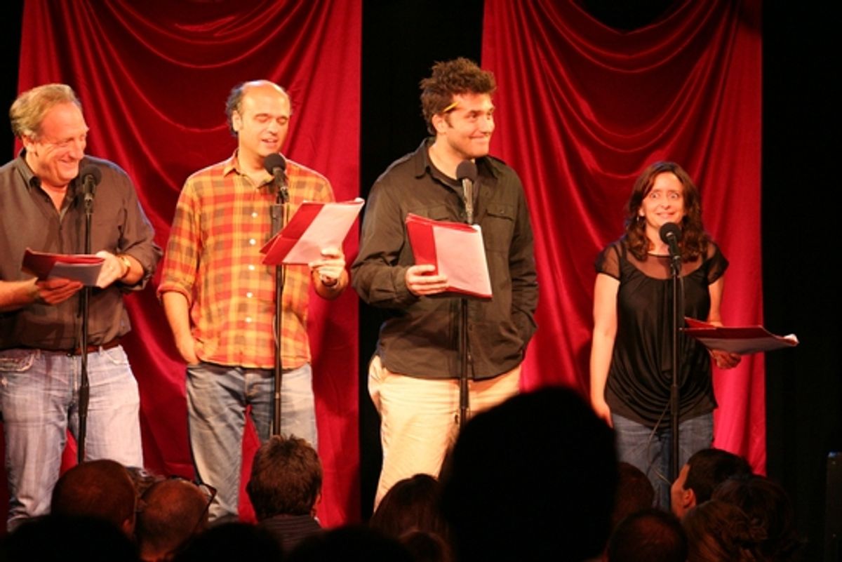 Alan Zweibel, Scott Adsit, Craig Bierko and Rachel Dratch at 
