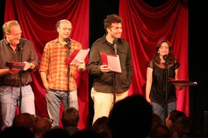 Alan Zweibel, Scott Adsit, Craig Bierko and Rachel Dratch Photo