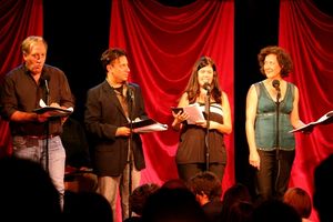 Alan Zweibel, Eugene Pack, Dayle Reyfel and Karen Ziemba @ BroadwayWorld Alan Zweibel, Eugene Pack, Dayle Reyfel and Karen Ziemba Photo