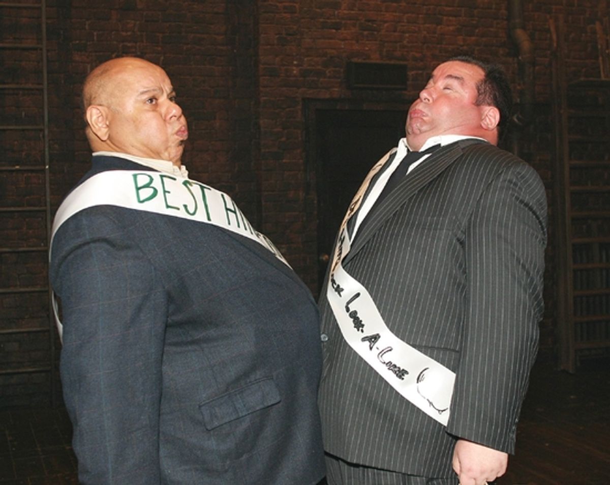 Competitor Steve Solis and last yearÃ¢â‚¬â„¢s winner Bob Greenberg do their best Hitchcock impression at 