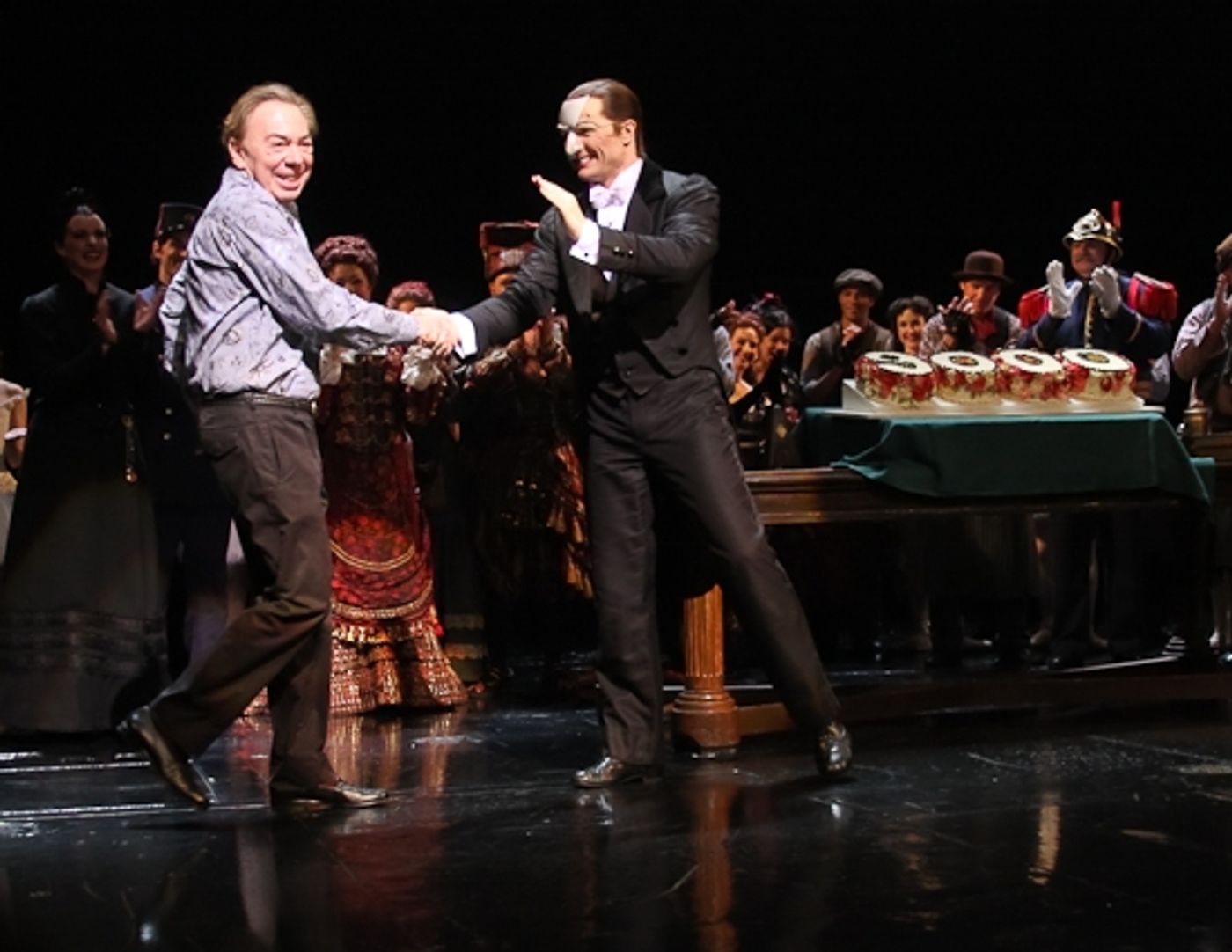Photo Coverage: THE PHANTOM OF THE OPERA 's 9000th Performance on Broadway - Curtain Call  Image