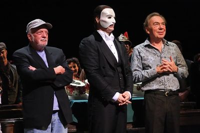 Harold Prince, John Cudia and Andrew Lloyd Webber Photo