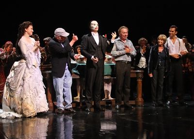 Jennifer Hope Wills, Harold Prince, John Cudia, Andrew Lloyd Webber, Gillian Lynne an Photo