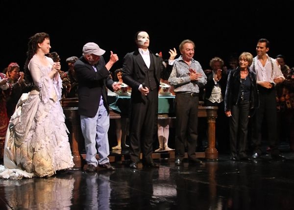 Jennifer Hope Wills, Harold Prince, John Cudia, Andrew Lloyd Webber, Gillian Lynne an Photo