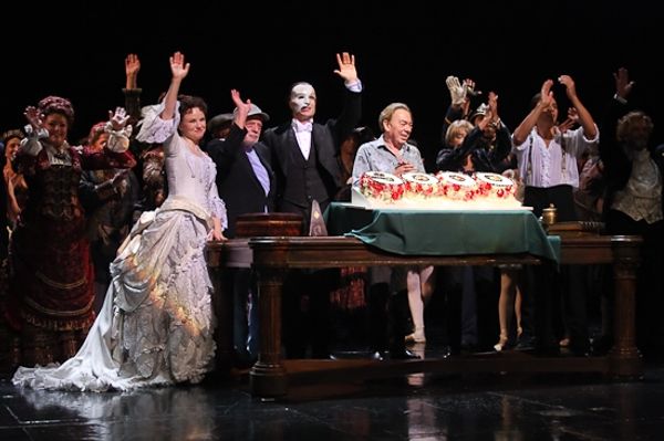 Jennifer Hope Wills, Harold Prince, John Cudia, Andrew Lloyd Webber, Gillian Lynne an Photo