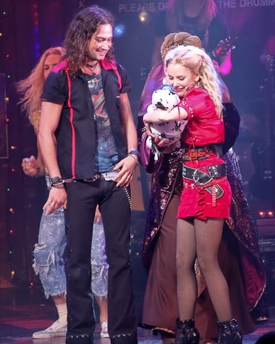 Constantine Maroulis and Kerry Butler have their first rock bebe Photo