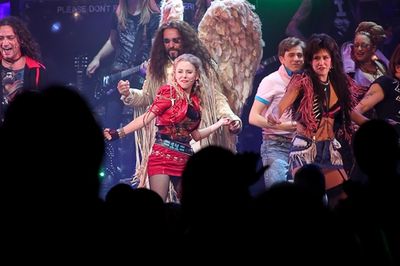 Kerry Butler and the cast of Rock of Ages Photo