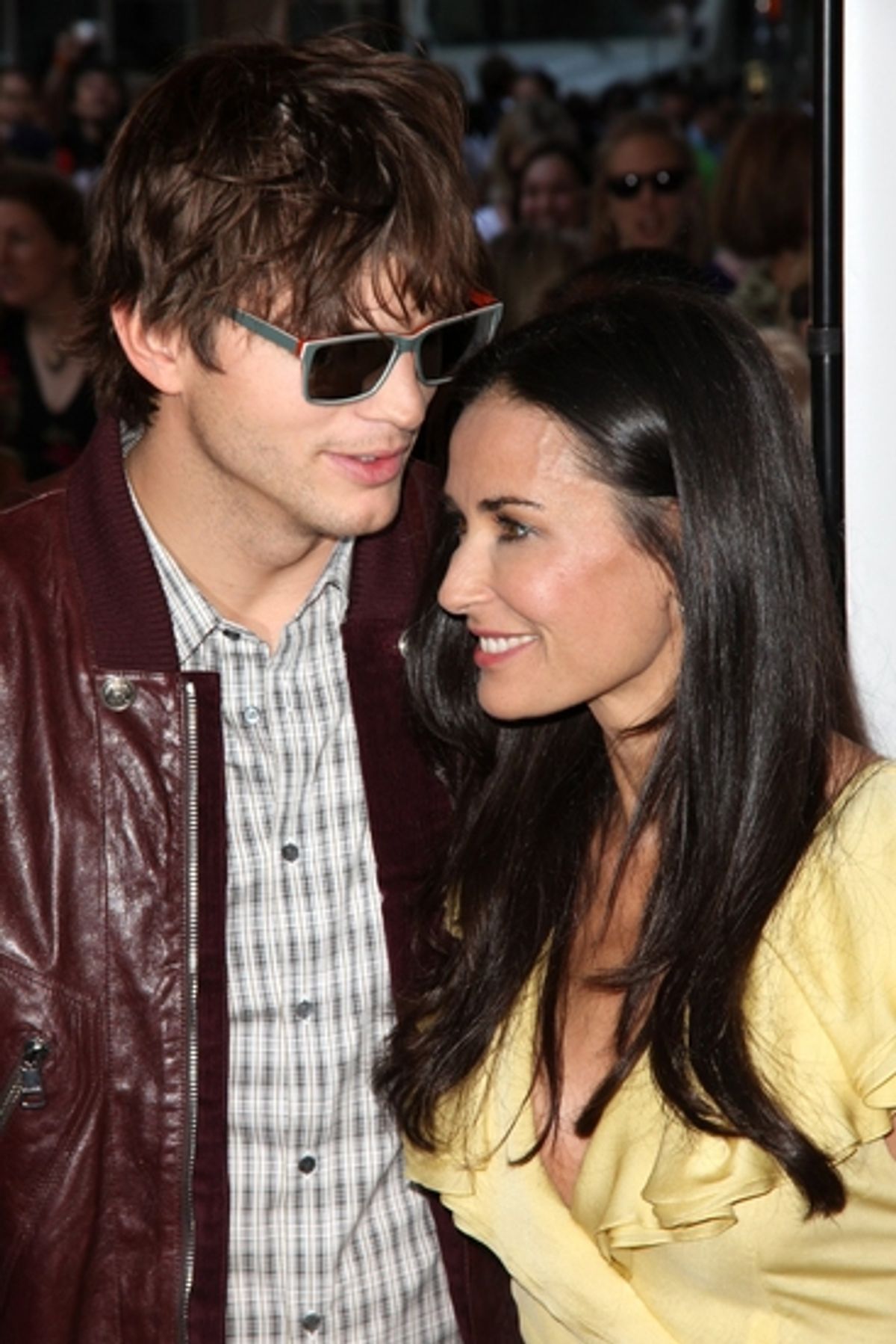 Ashton Kutcher and Demi Moore at 