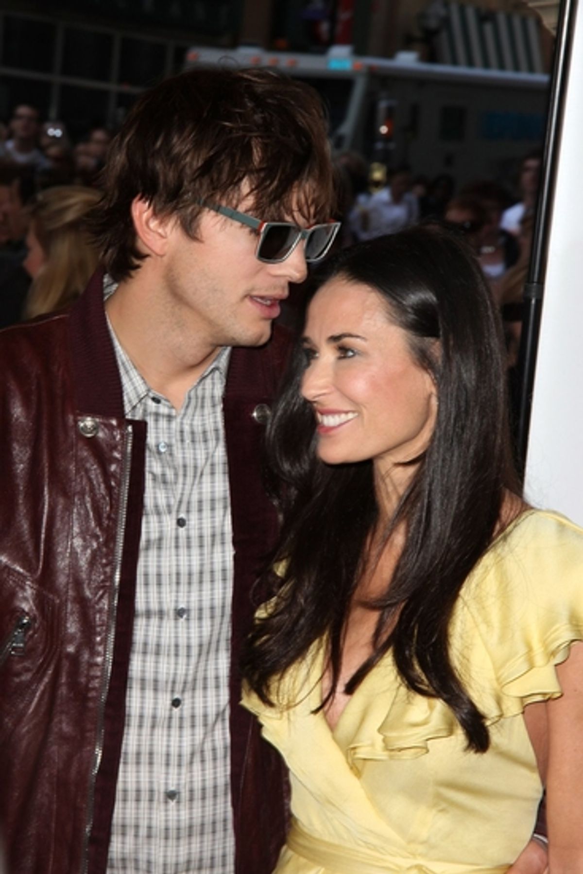 Ashton Kutcher and Demi Moore at 