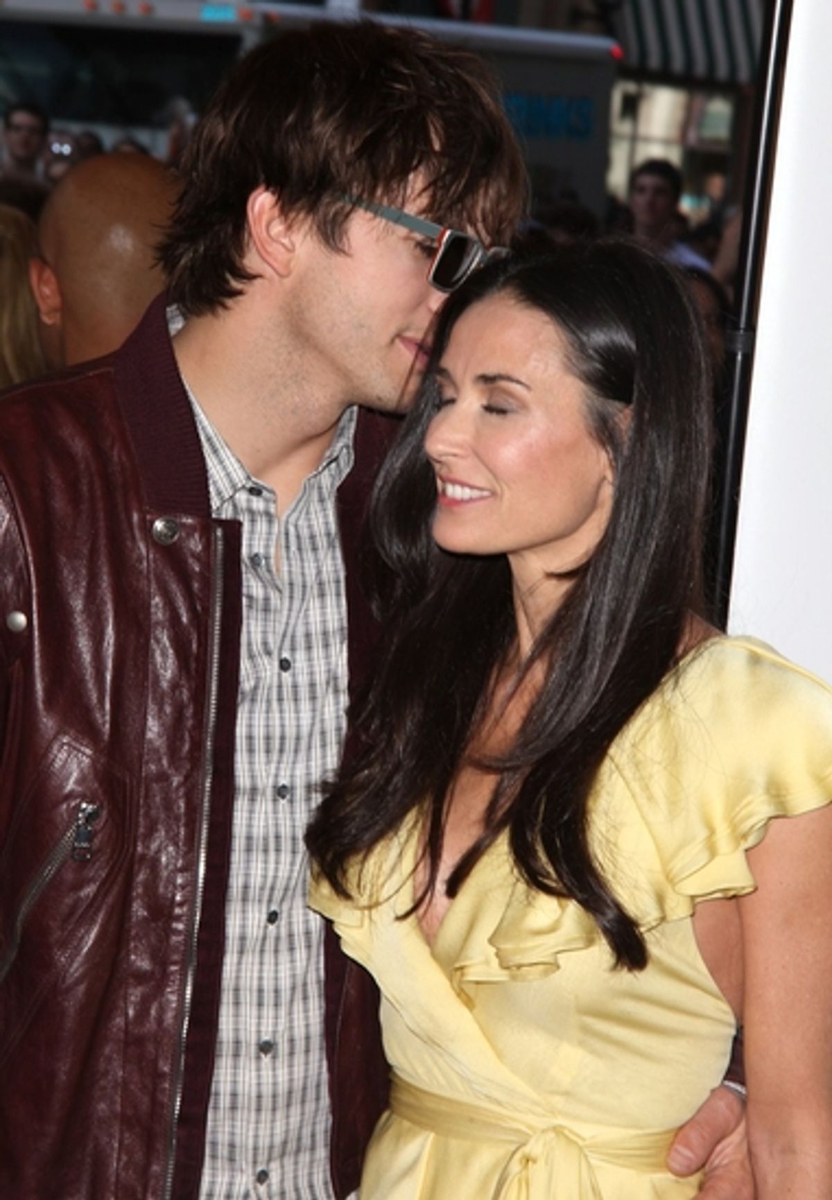 Ashton Kutcher and Demi Moore


 at 