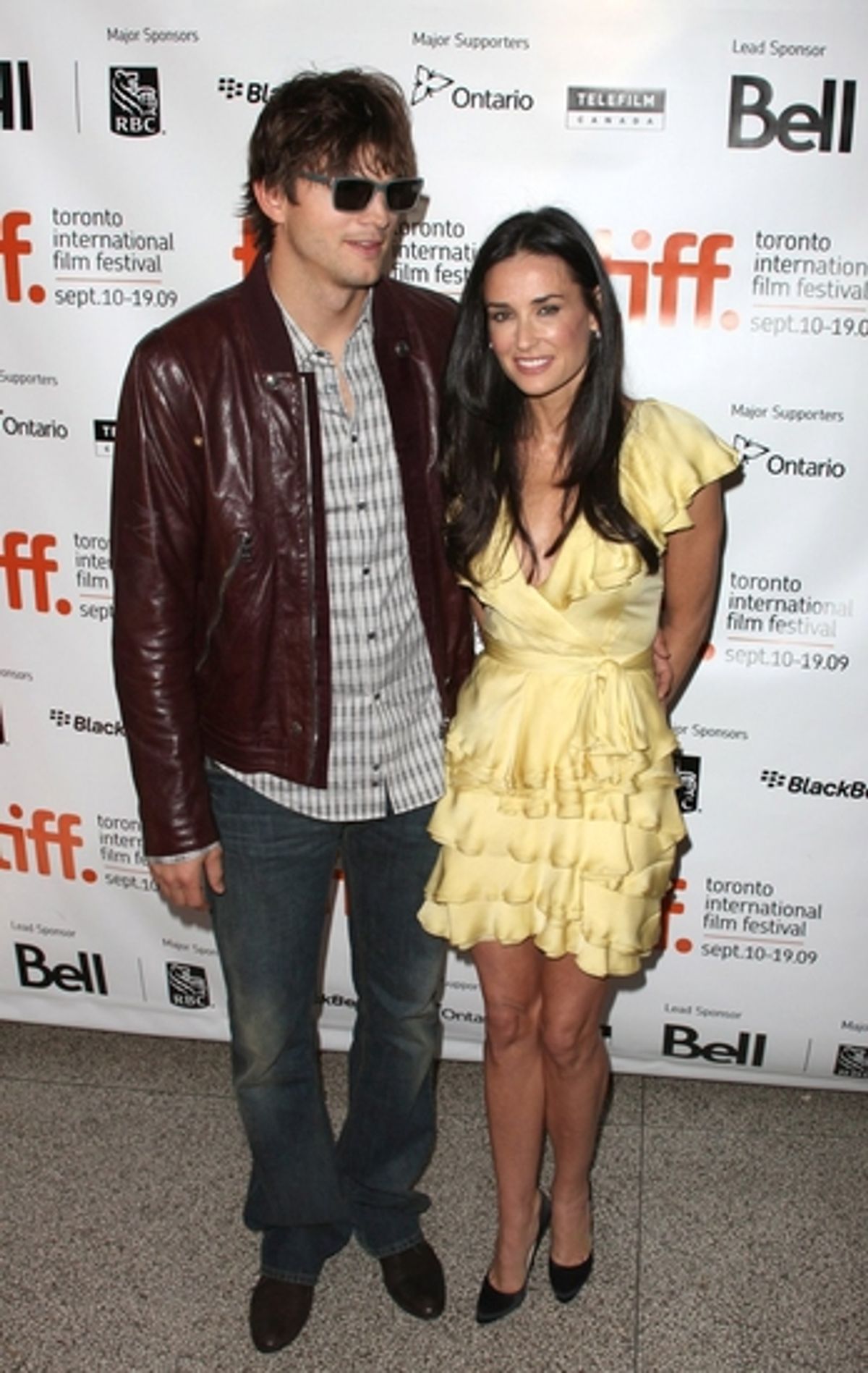 Ashton Kutcher and Demi Moore at 