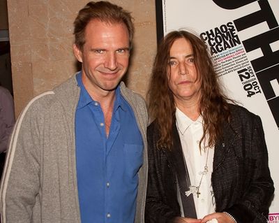 Ralph Fiennes and Patti Smith Photo