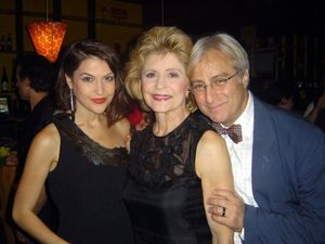 Ashley Austin Morris and  Concetta Tomei join director John Gould Rubin Photo