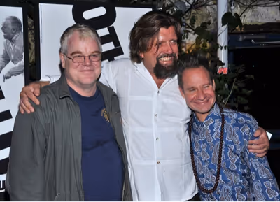 Philip Seymour Hoffman, Oskar Eustis and Peter Sellars Photo