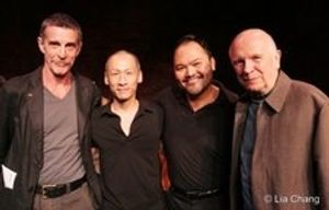 NAATCO's LOVE! VALOUR! COMPASSION! benefit reading at the Cherry Lane Theater in New York on September 14, 2009. John Glover, Francis Jue, Orville Mendoza and playwright Terrence McNally @ BroadwayWorld NAATCO's LOVE! VALOUR! COMPASSION! benefit reading at the Cherry Lane Theater in New Photo
