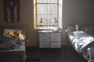 Lin-Manuel Miranda and Hugh Laurie Photo