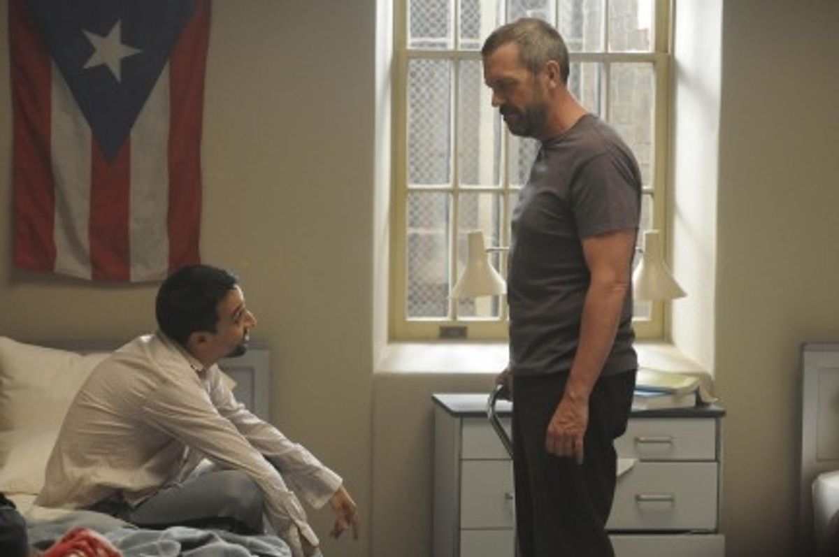 Lin-Manuel Miranda and Hugh Laurie at 