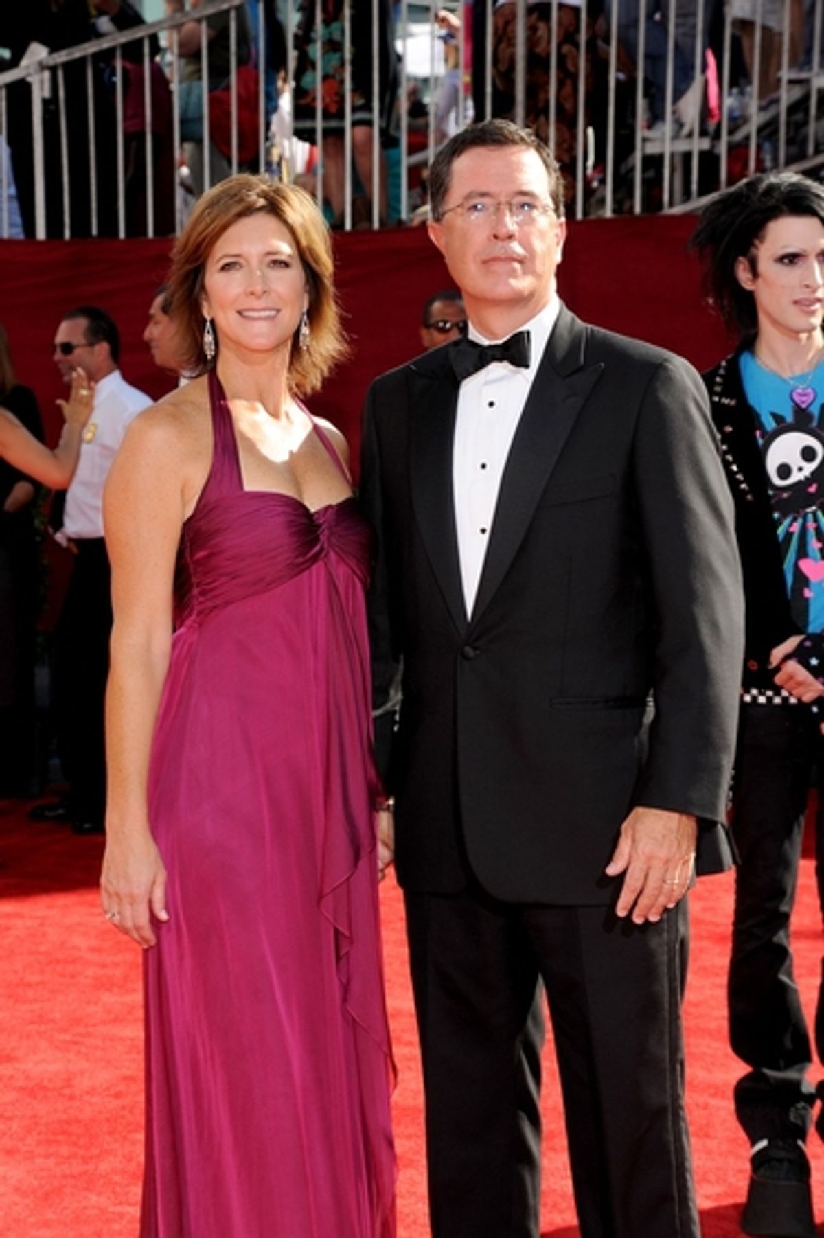 Evelyn McGee and husband Stephen Colbert  at 