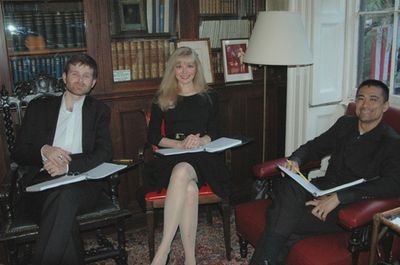 Simon Kendall, Diane Stillwell Weinberg, and Ariel Estrada Photo