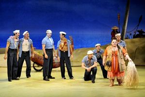 Keala Settle as Bloody Mary and The Seabees of SOUTH PACIFIC @ BroadwayWorld Keala Settle as Bloody Mary and The Seabees of SOUTH PACIFIC Photo