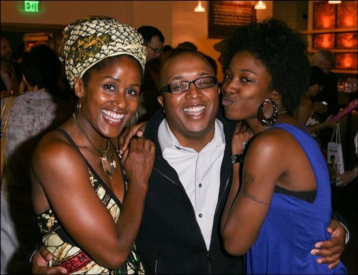 Bahni Turpin, Director Robert O'Hara and Miriam F. Glover at 