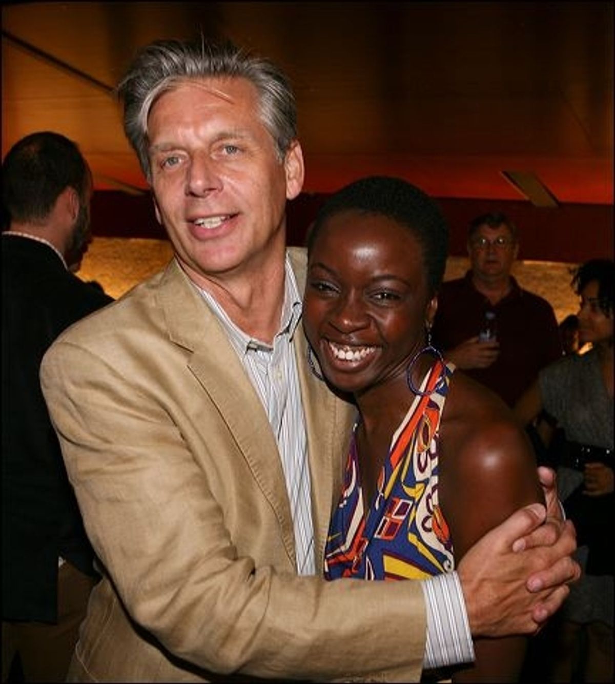 Michael Ritchie and Danai Gurira at 