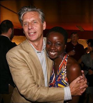 Michael Ritchie and Danai Gurira @ BroadwayWorld Michael Ritchie and Danai Gurira Photo