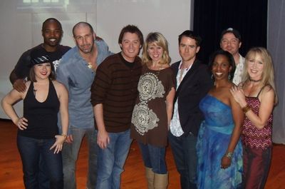 Clay Aiken joins Composer Jeremy Schonfeld, Director Lauren Kennedy, star Christian C Photo