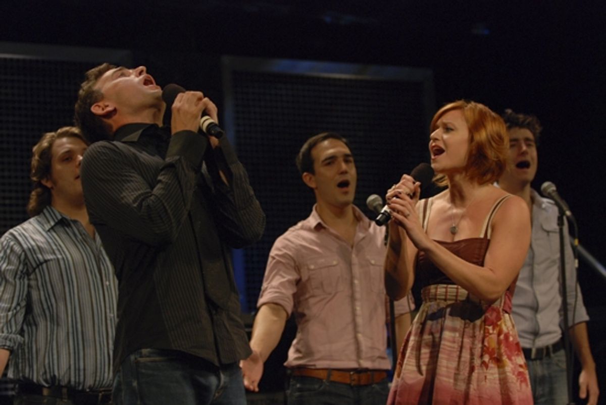 Daniel Reichard and Megan Sikora at NYMF 2009 - Music Preview