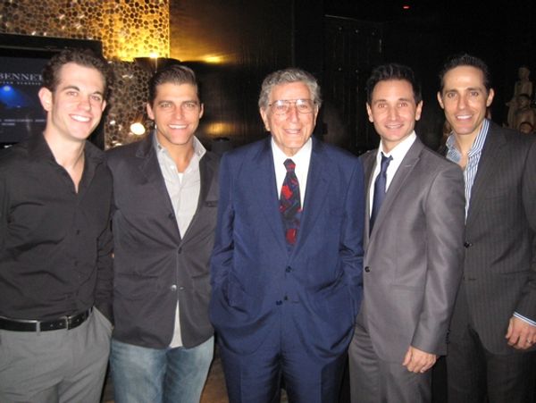 Andrew Frace, Deven May, Tony Bennett, Travis Cloer and Jeff Leibow Photo