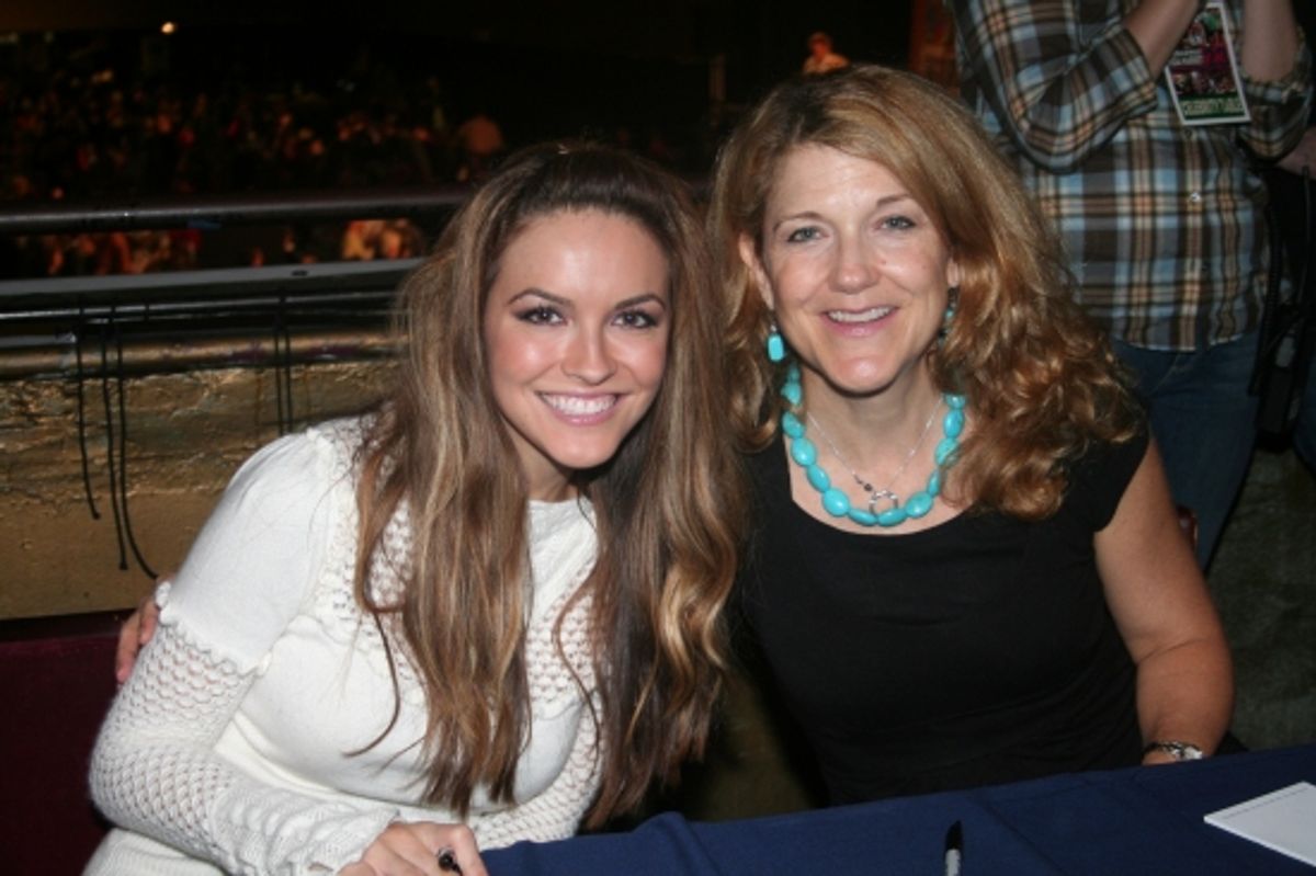 Chrishell Stause and Victoria Clark at 