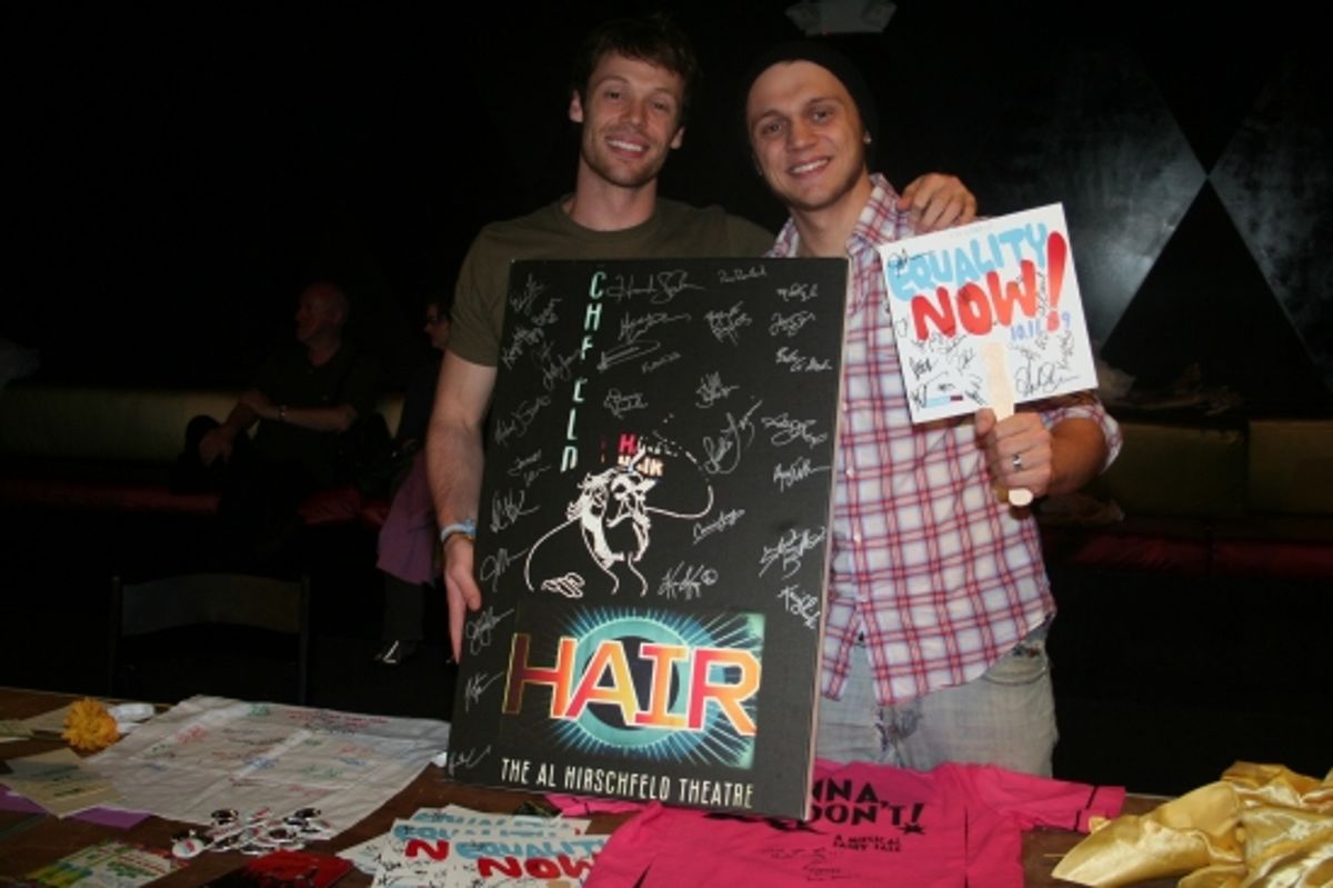 'Hair' Ryan Watkinson and Matt DeAngelis at 
