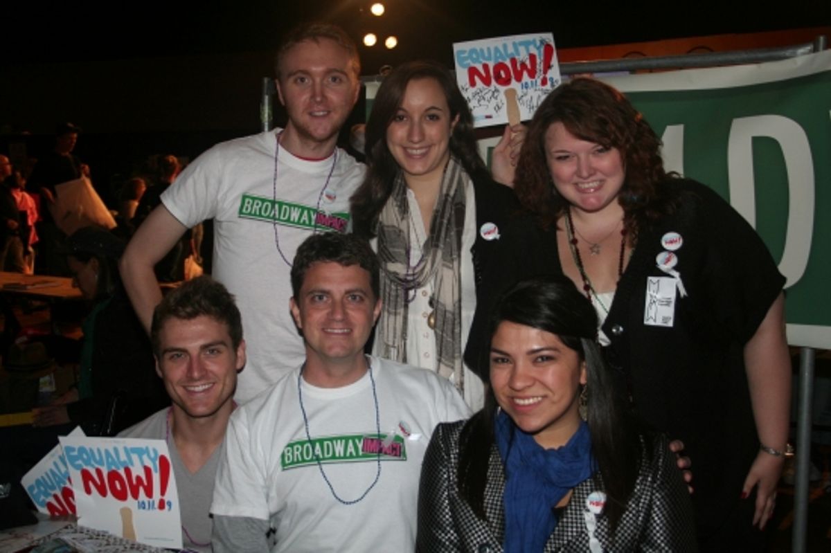 'Broadway Impact' Philip Andrew Broch, Lane Beauchamp, Alina Gutierruz, Ryan Richards, Ashley Mas and Kayla Kyzbel at 