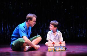 Jason Donovan (Tick) and Cameron Sayers (Benji) in Priscilla Queen Of The Desert The  Photo