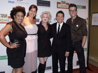 Melinda Doolittle, Stephanie J. Block, Cyndi Lauper, Michael Feinstein and Gavin Cree Photo