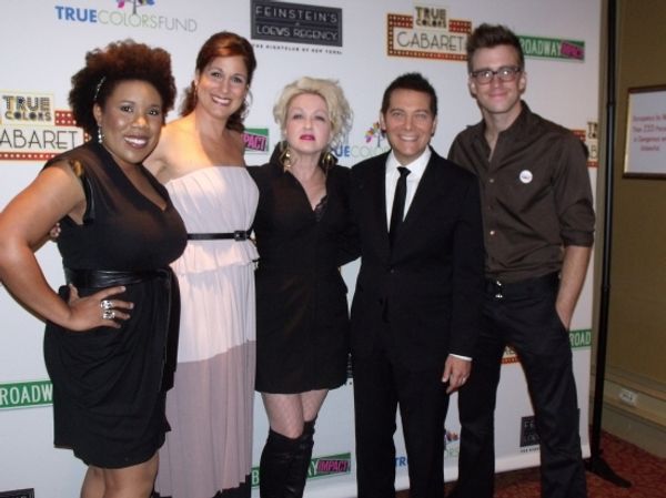 Melinda Doolittle, Stephanie J. Block, Cyndi Lauper, Michael Feinstein and Gavin Cree Photo