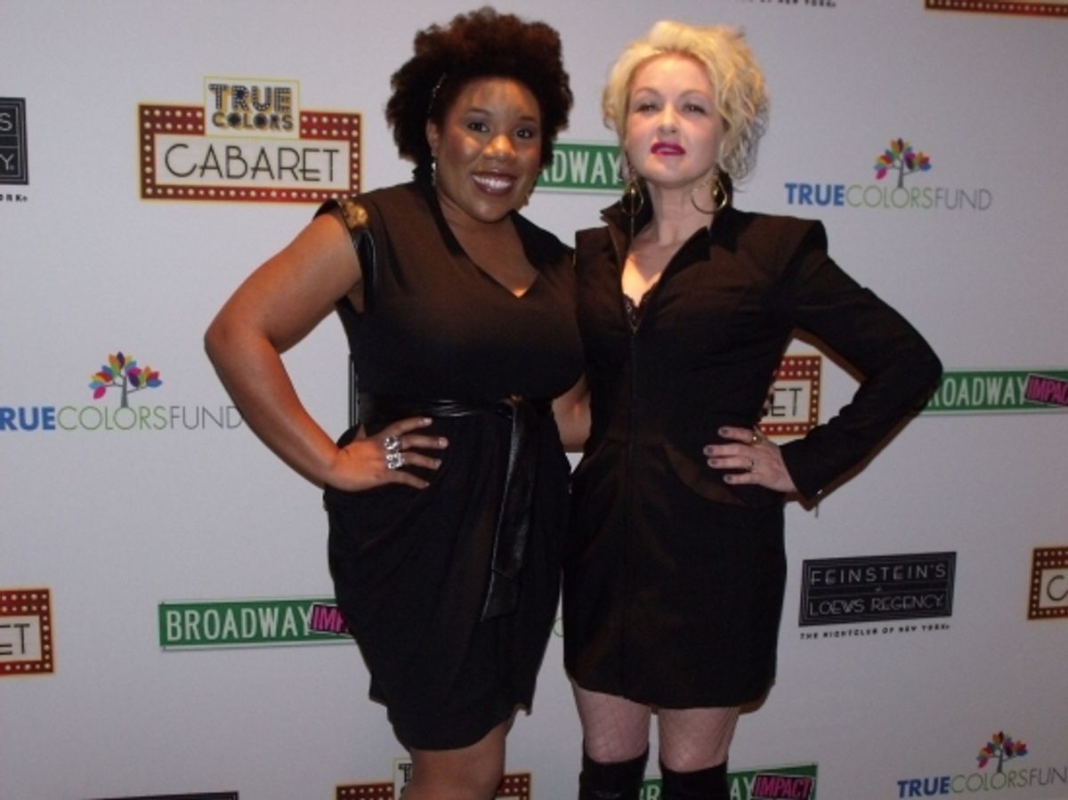 Melinda Doolittle and Cyndi Lauper at 