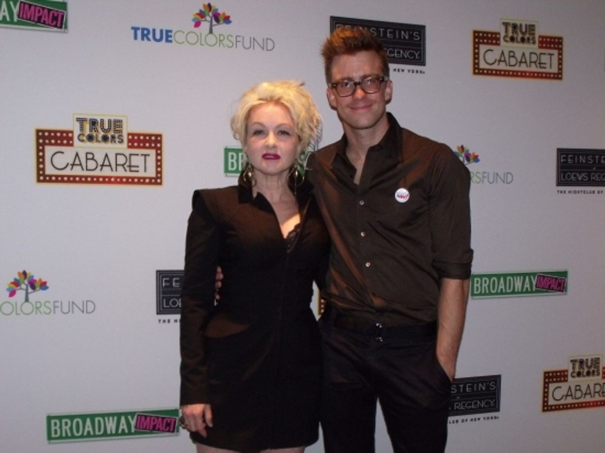 Cyndi Lauper and Gavin Creel at 