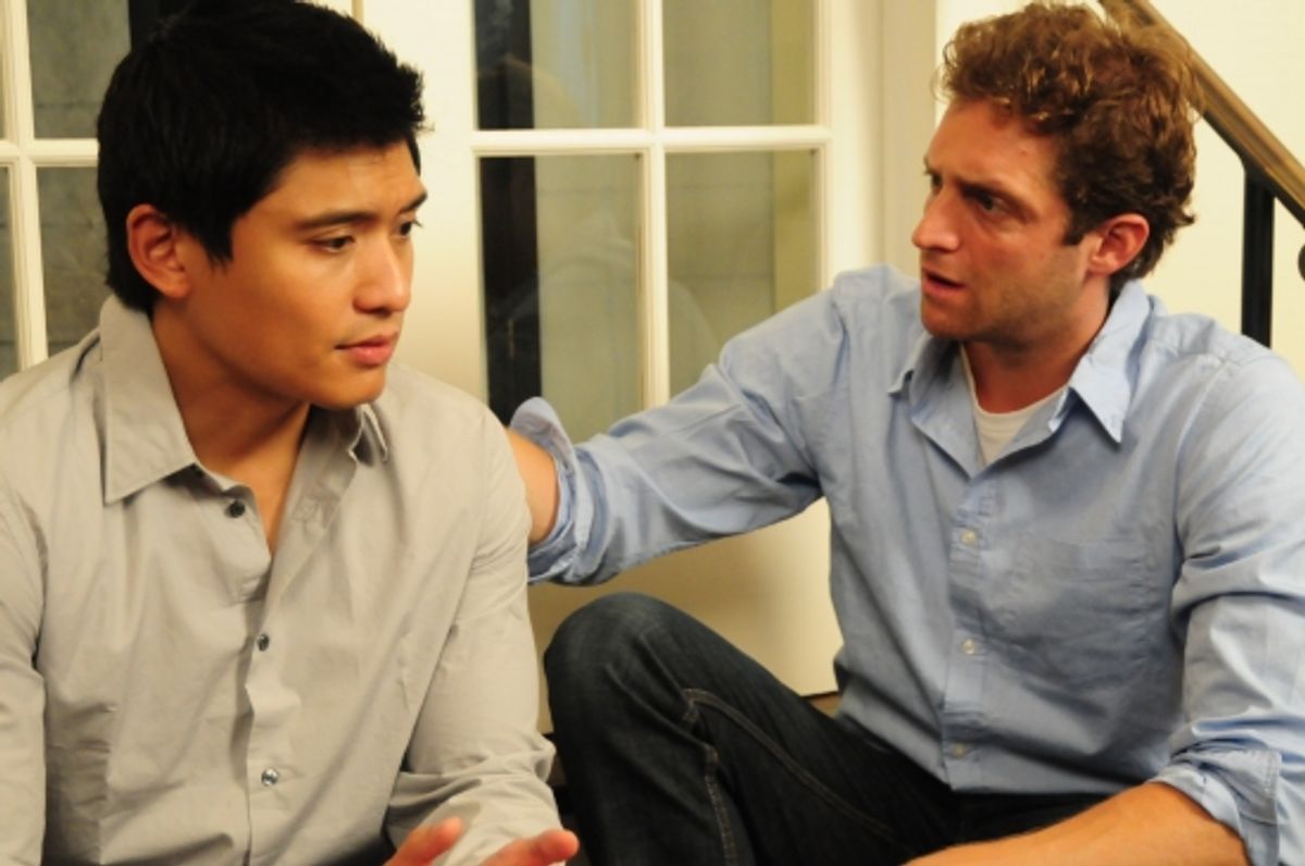 Paolo Montalban and Colin Hanlon at WHATEVER MAN at NYMF