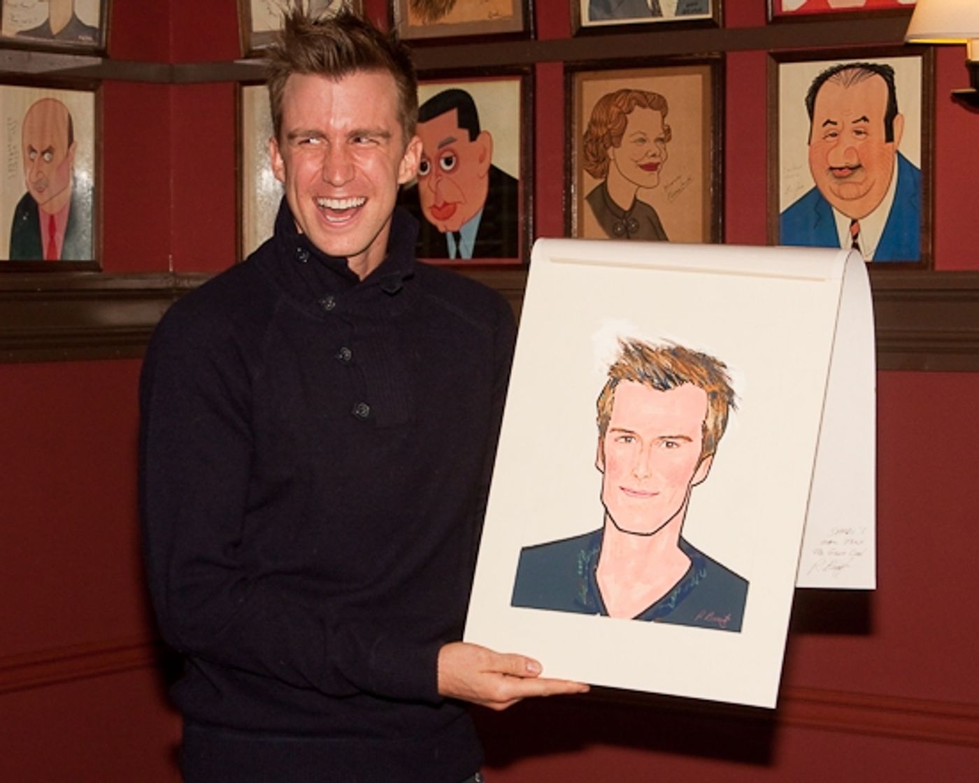 Photo Coverage: HAIR Stars Gavin Creel and Will Swenson Unveil Their Sardi's Portraits  Image