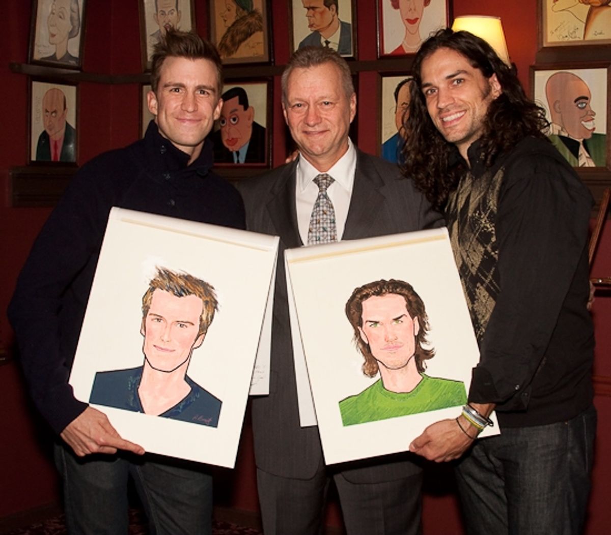 Gavin Creel, Max Klimavicius and Will Swenson at 