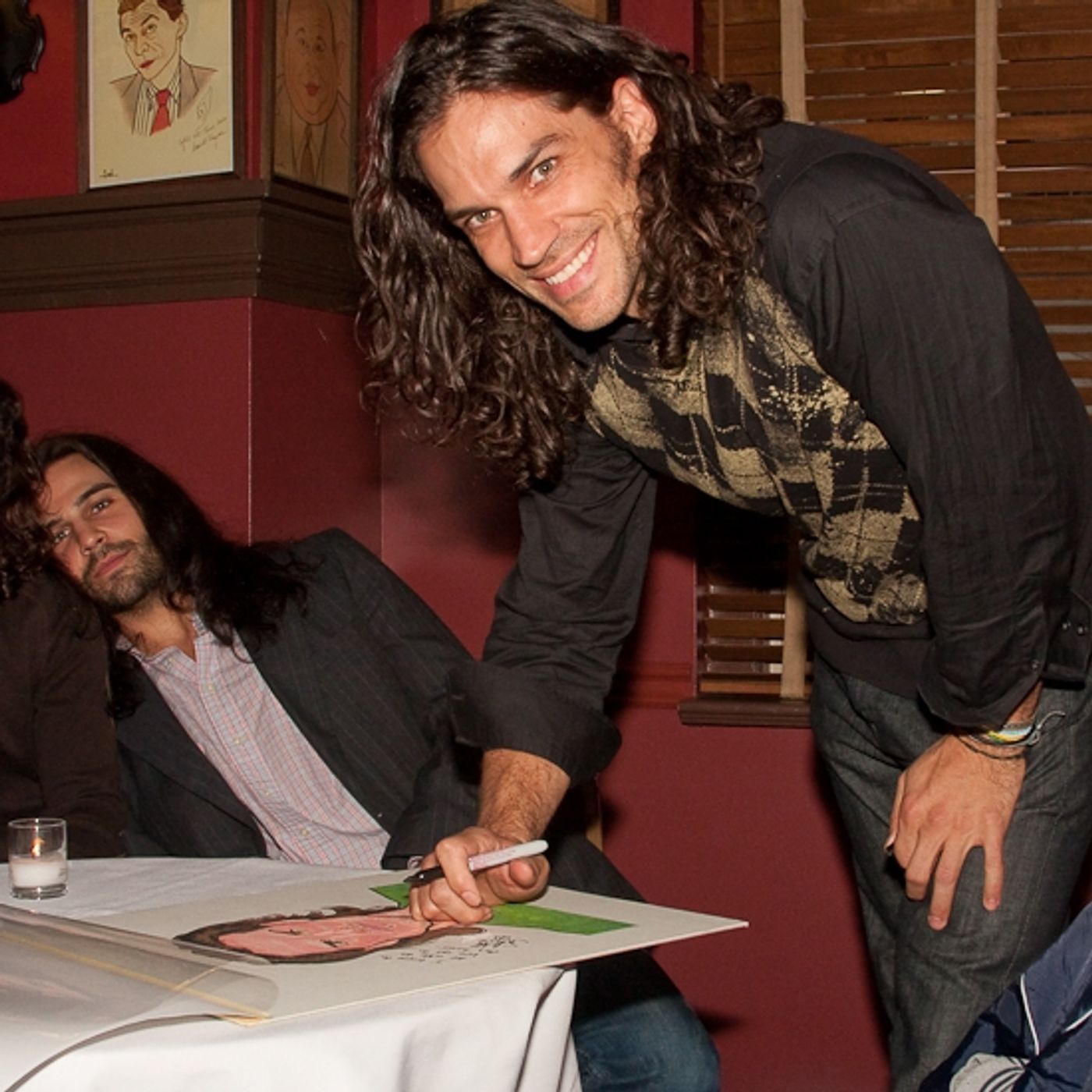 Photo Coverage: HAIR Stars Gavin Creel and Will Swenson Unveil Their Sardi's Portraits  Image